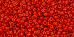 Round 15/0 Tube 2.5" : Opaque Pepper Red