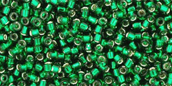 TOHO - Treasure #1 (11/0) : Silver-Lined Green Emerald